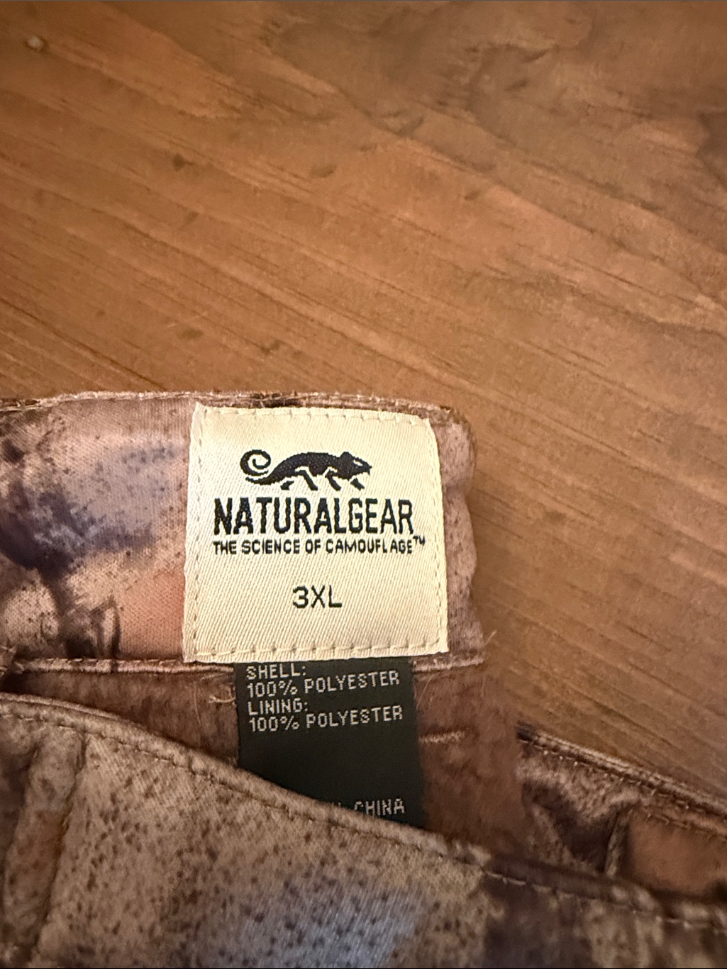 Natural Gear Men’s 3xl Brown Camo Pants